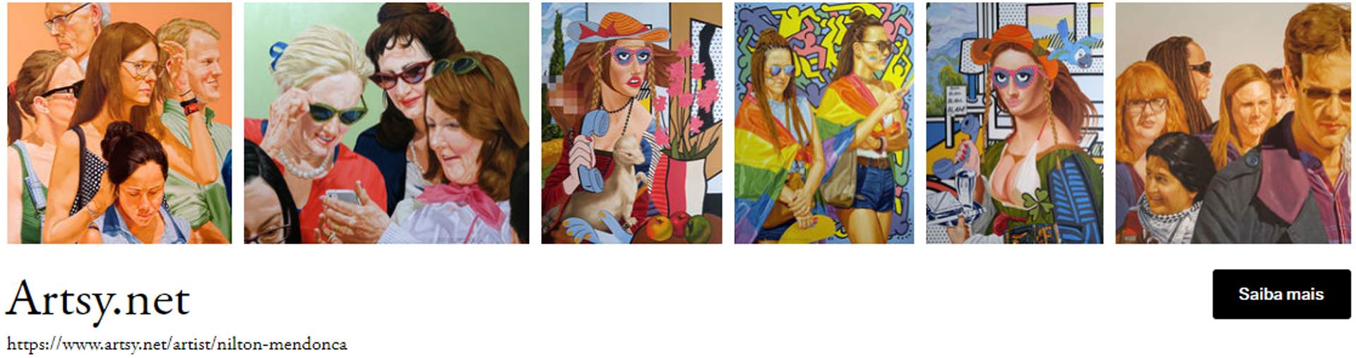 Obras de Nilton Mendonça no Artsy.net